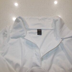 Shein Crop Top Business Casual Shirt- white